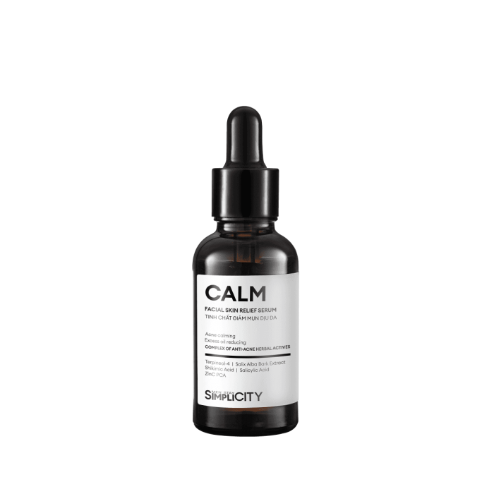 Men Stay Simplicity Calm Skin Relief Facial Serum