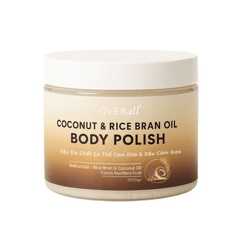 OVERall Coconut & Rice‑Bran Oil Body Polish Scrub